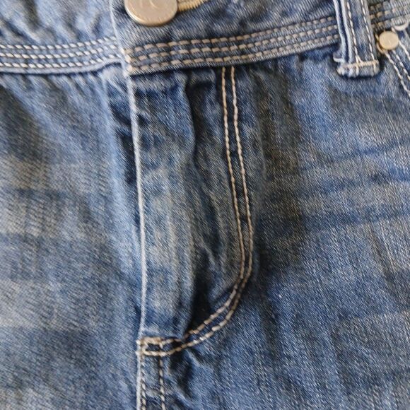 Lauren Conrad Embroidered Daisy Jean Short Shorts Distressed Cuttoff Design W 12 - Picture 6 of 16